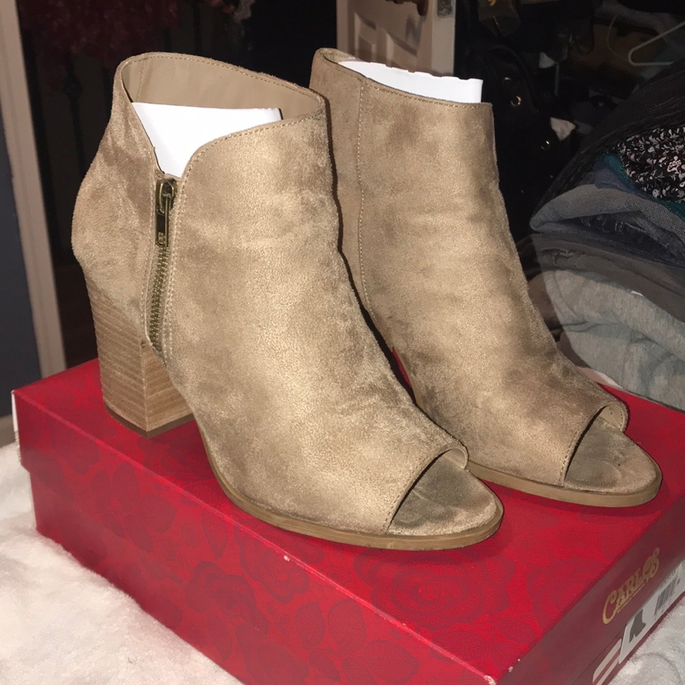 Carlos open toe bootie